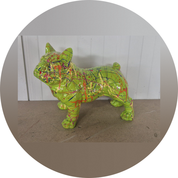France buldog staan splash 40 cm verp 2
