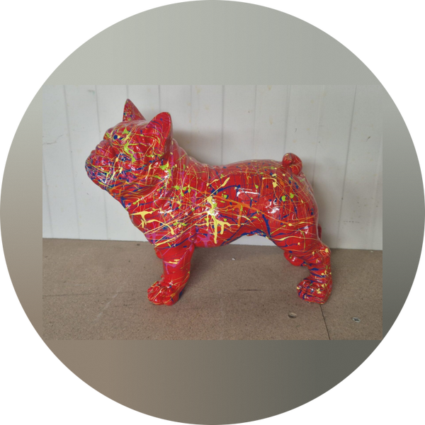 France buldog staan splash 40 cm verp 2