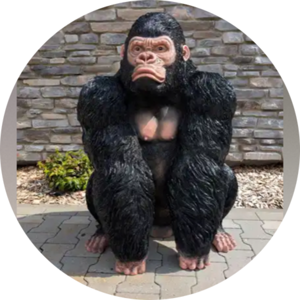 Gorilla aap zit laminaat 75 x : 65 x 105 cm