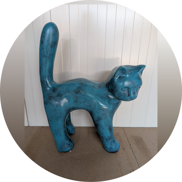 Parijse kat met staart in de lucht 65cm