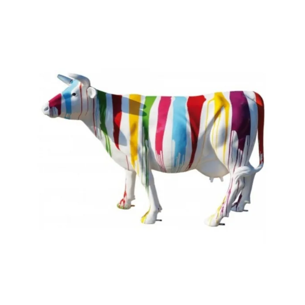 Koe levensgroot design polyester résine xxl 160 x220 cm