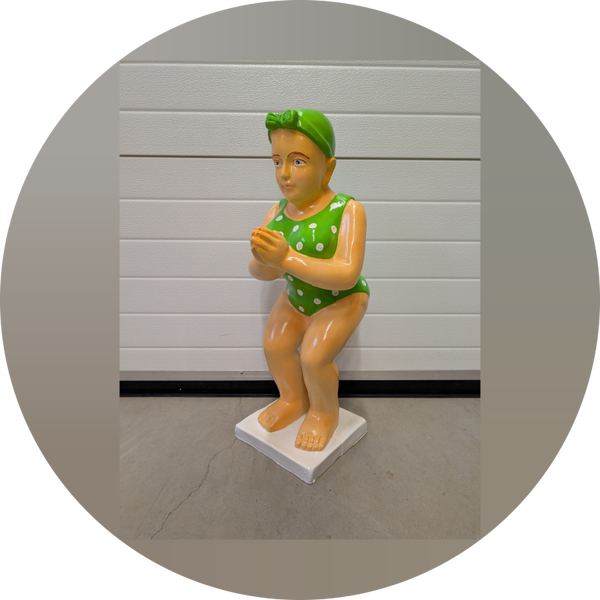 Design duikers zwem Dame polyester 70  cm