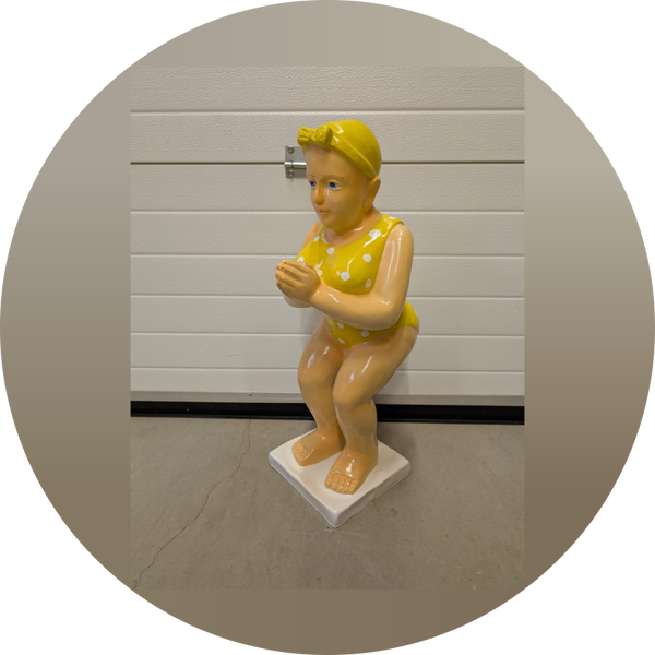 Design duikers zwem Dame polyester 70  cm