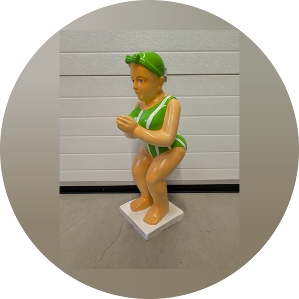 Design duikers zwem Dame polyester 70  cm