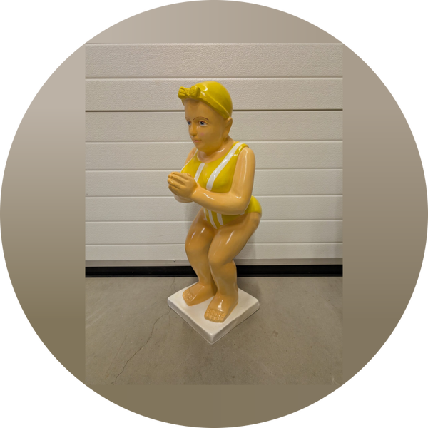 Design duikers zwem Dame polyester 70  cm