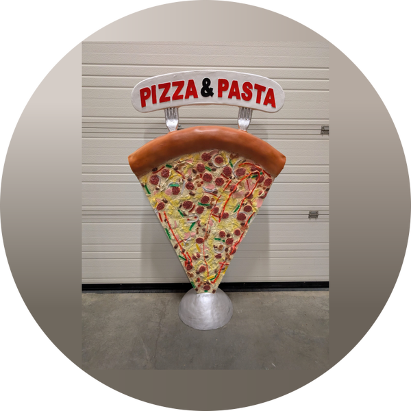 Déco horeca  standard pizza-pasta polyester résine 155 cm