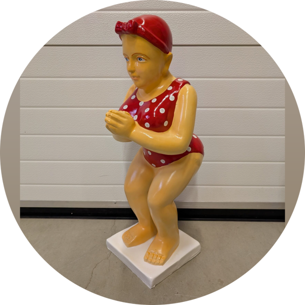 Design duikers zwem Dame polyester 110 cm