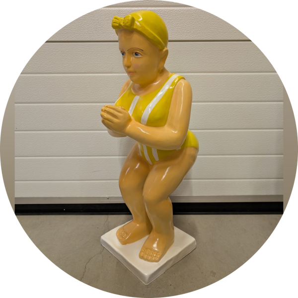 Design duikers zwem Dame polyester 110 cm