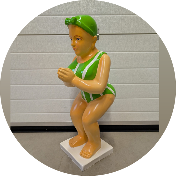 Design duikers zwem Dame polyester 110 cm