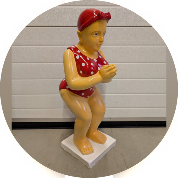 Design duikers zwem Dame polyester 110 cm