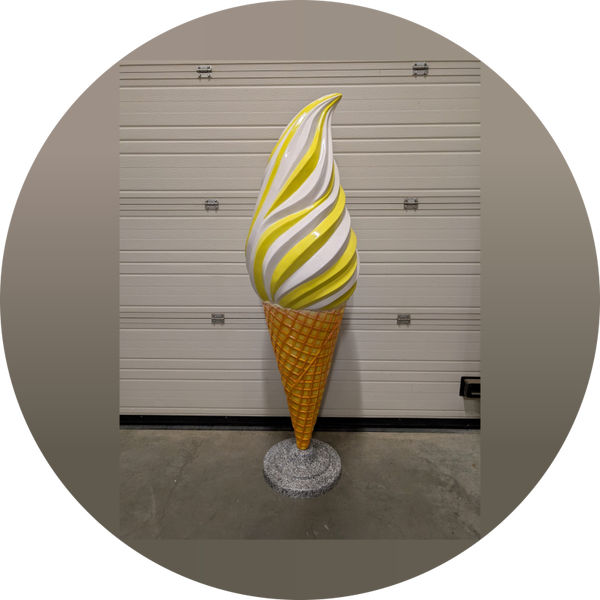 Ijscreem op sokkel laminaat 170 cm