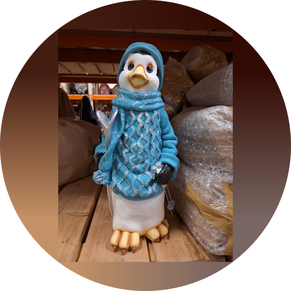 Pinguïn met trui 60 cm
