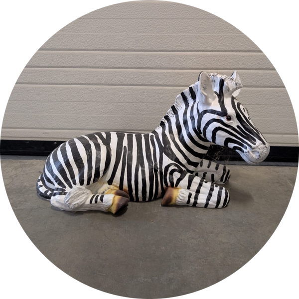 Zebra liggend 70 cm
