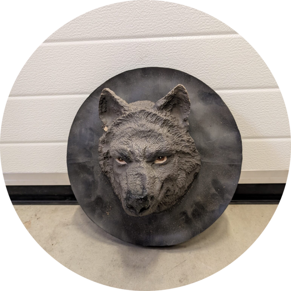 Wolf kop 35 cm
