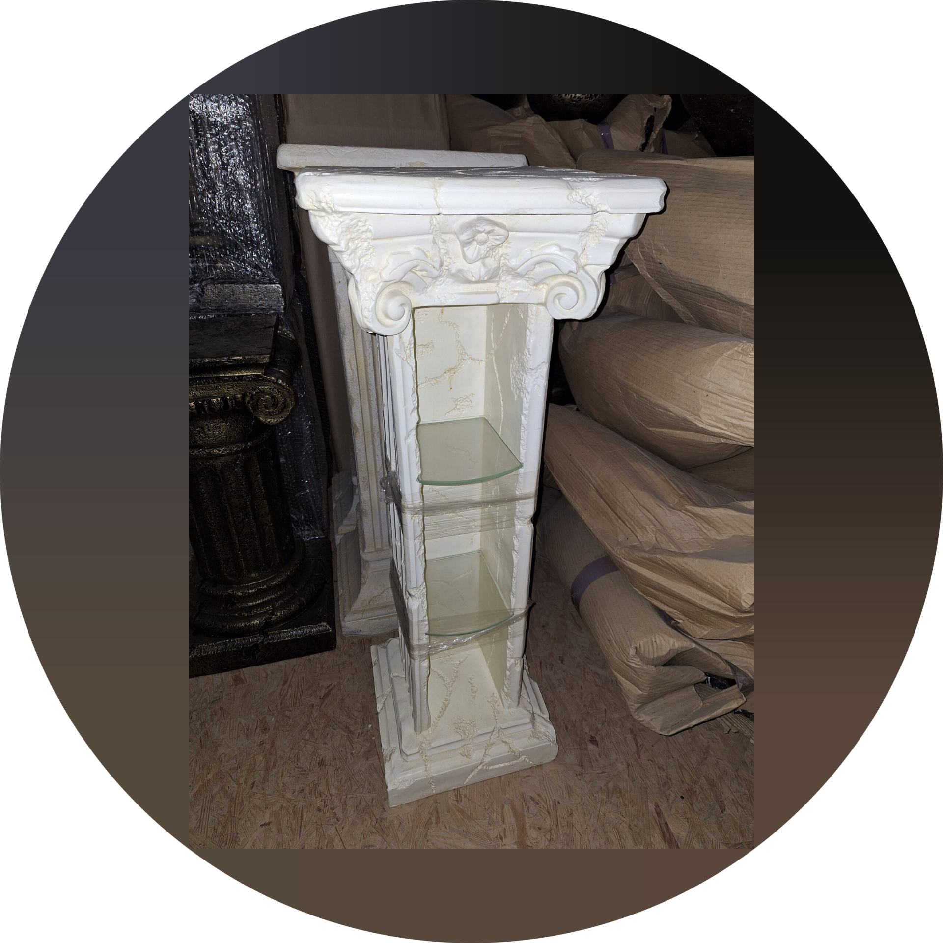 zuil met licht polyester 98 cm