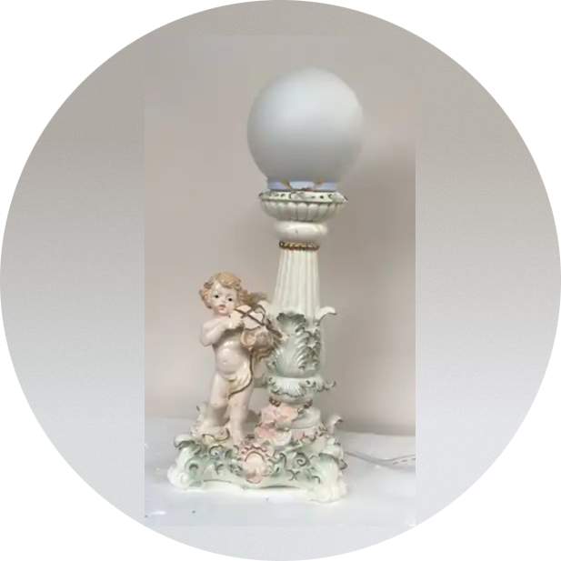 6680 Engel bij lamp 45 cm verp.1/4