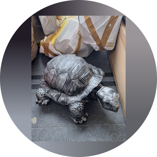 Landschildpad steen antiek 60 cm