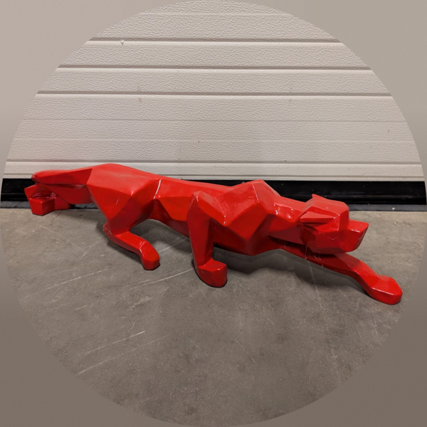 Sluipende panter origami polyester résine 90 cm