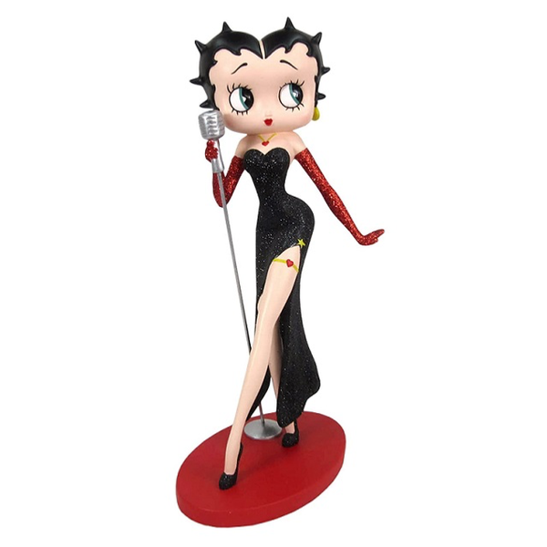 Betty Boop met micro 31 cm