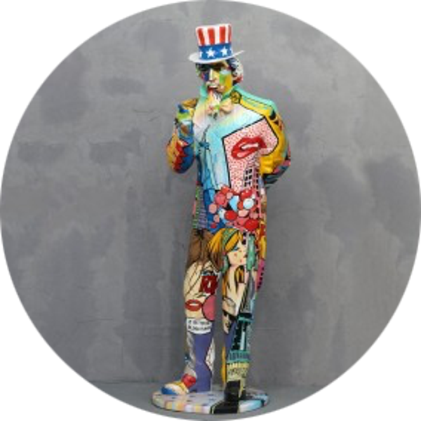Unkel sam laminaar pop art 250 cm