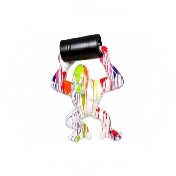 Gorilla aap XXL met ton multicolor drop 250 cm