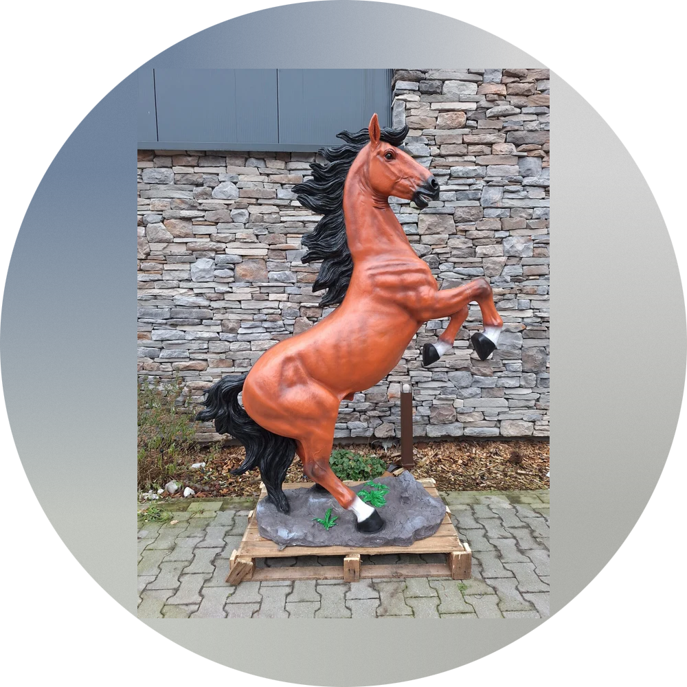 Paard Stijgerend glasvezels laminaat xxl 218cm
