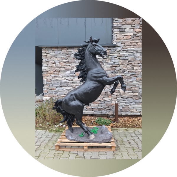 Paard Stijgerend glasvezels laminaat xxl 218cm
