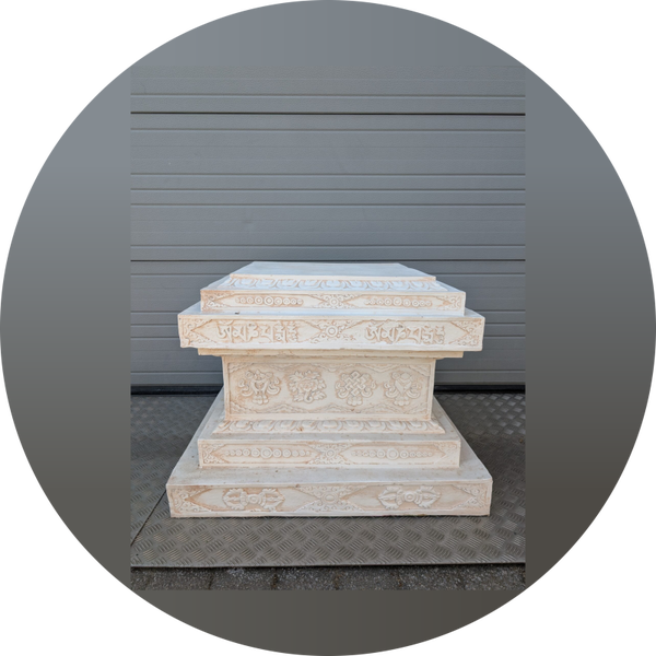 Zuil plat plat patine 92 cm
