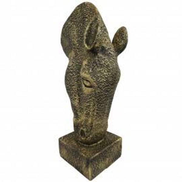 Paardekop planter op sokkel 75 cm