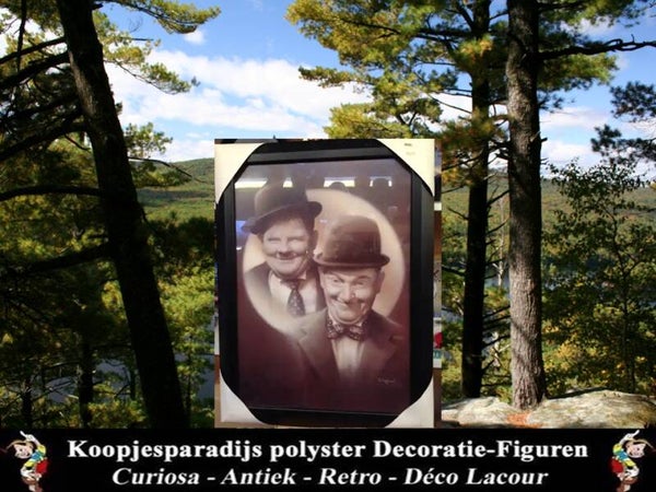 Curiosa  Laurel & Hardy kader 65 x 90 cm