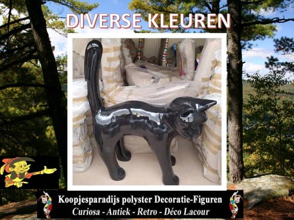 Parijse kat laminaat xxl antieke goud wit of zwart laminaat 150 cm