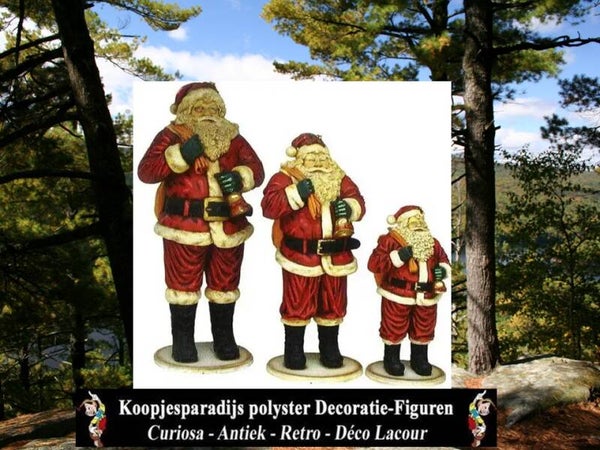 Curiosa Kerst man met Zak op rug polyester résine 250 cm