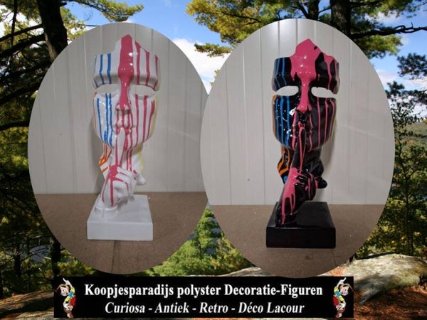 Masker sst Denker wit druipt houd laminaat 102cm