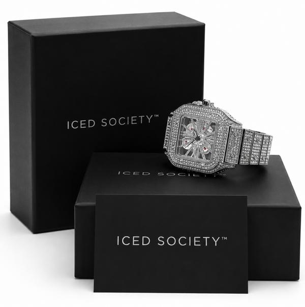 Skeleton Iced Out Watch