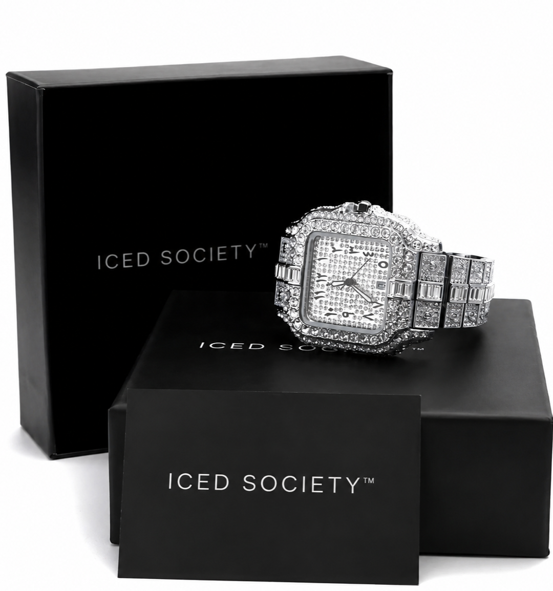 Arabic Iced Out Watch