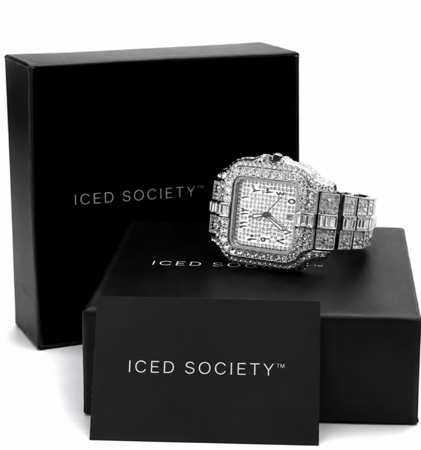 Arabic Iced Out Watch