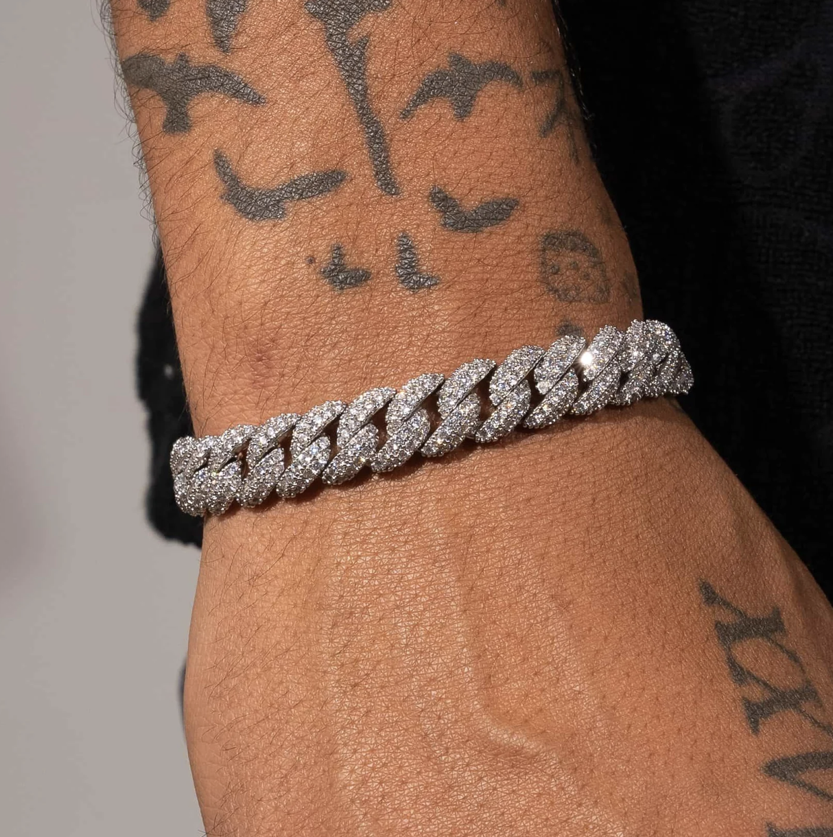 9mm Iced Cuban Link Bracelet