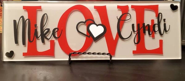 Custom Glass Plaque