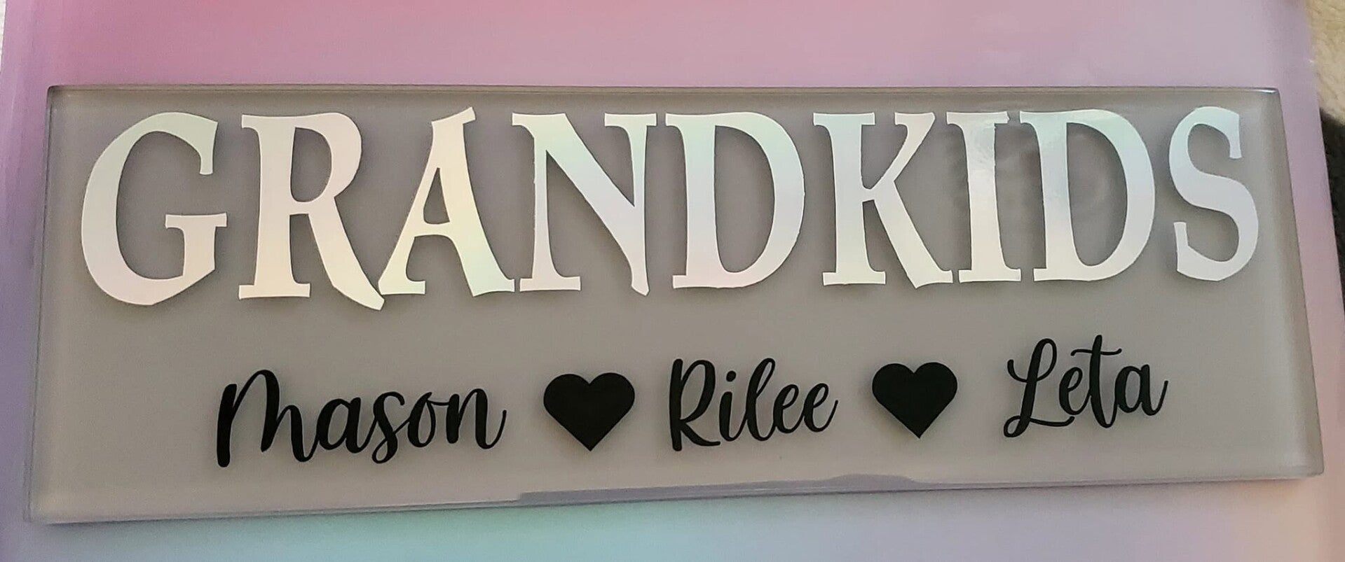 Custom Glass Plaque