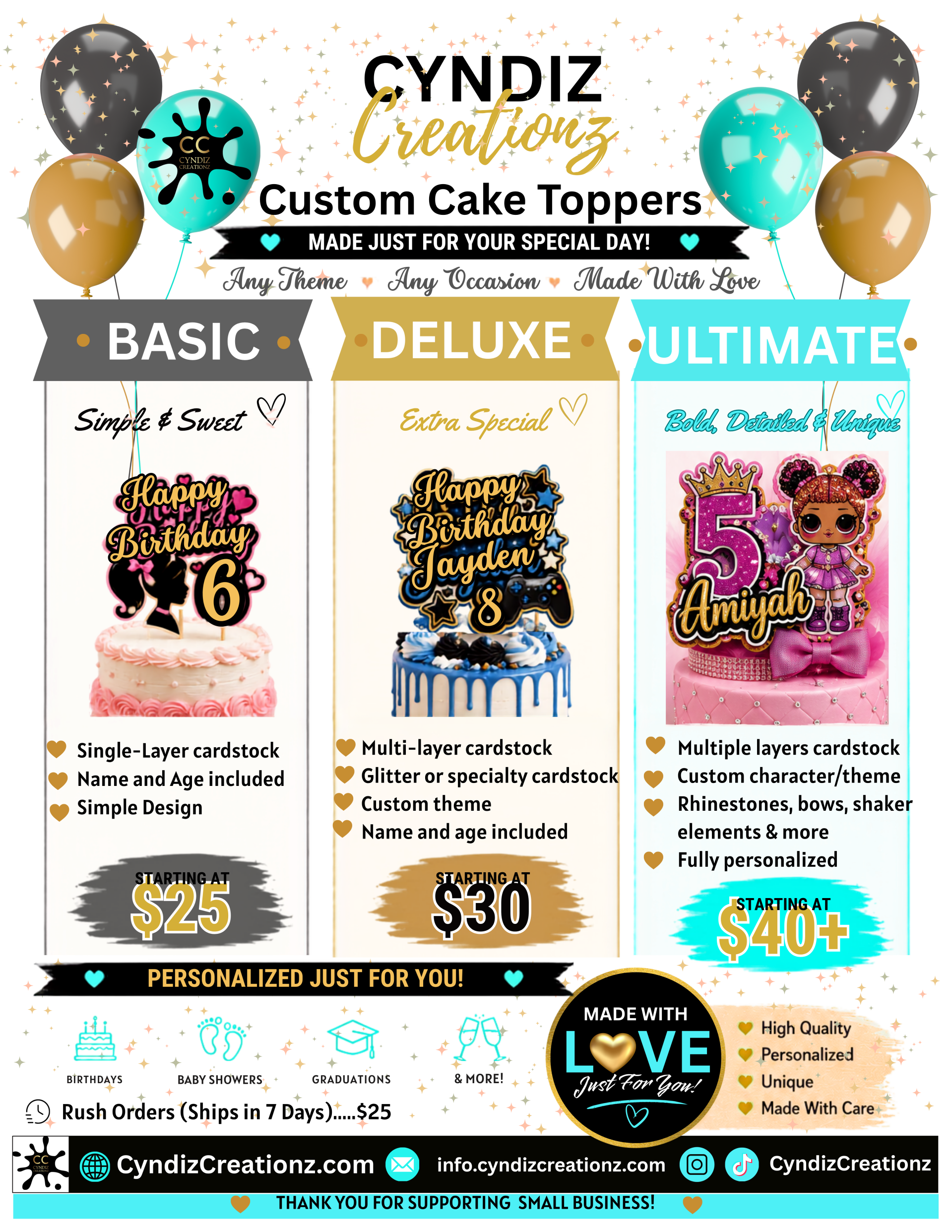 Custom Cake Toppers - Ultimate