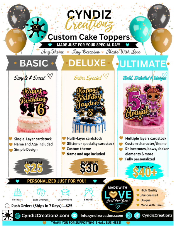 Custom Cake Toppers - Ultimate