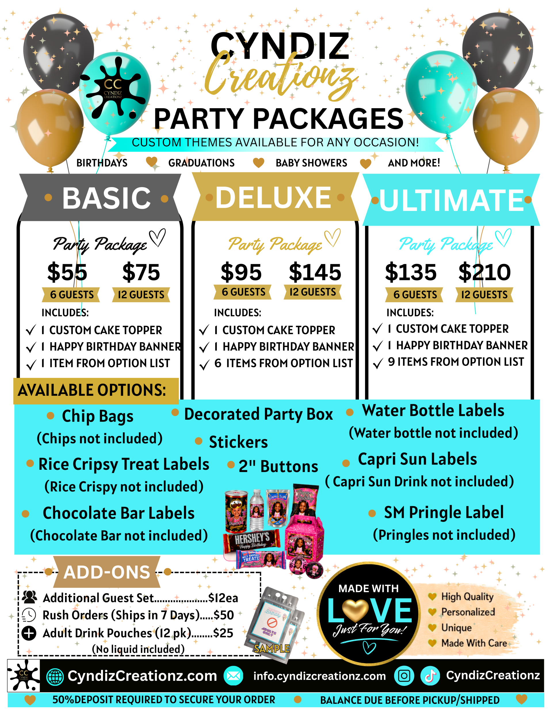 Party Package - Ultimate 12 Guest