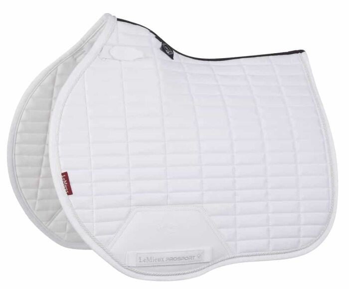 LeMieux EuroJump square suede White maat L (Full)