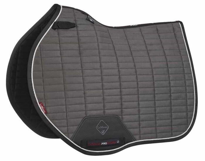 LeMieux EuroJump square suede Grey maat L (Full)