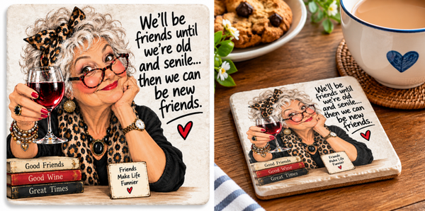 Friendship Marble Coaster – Old and Senile