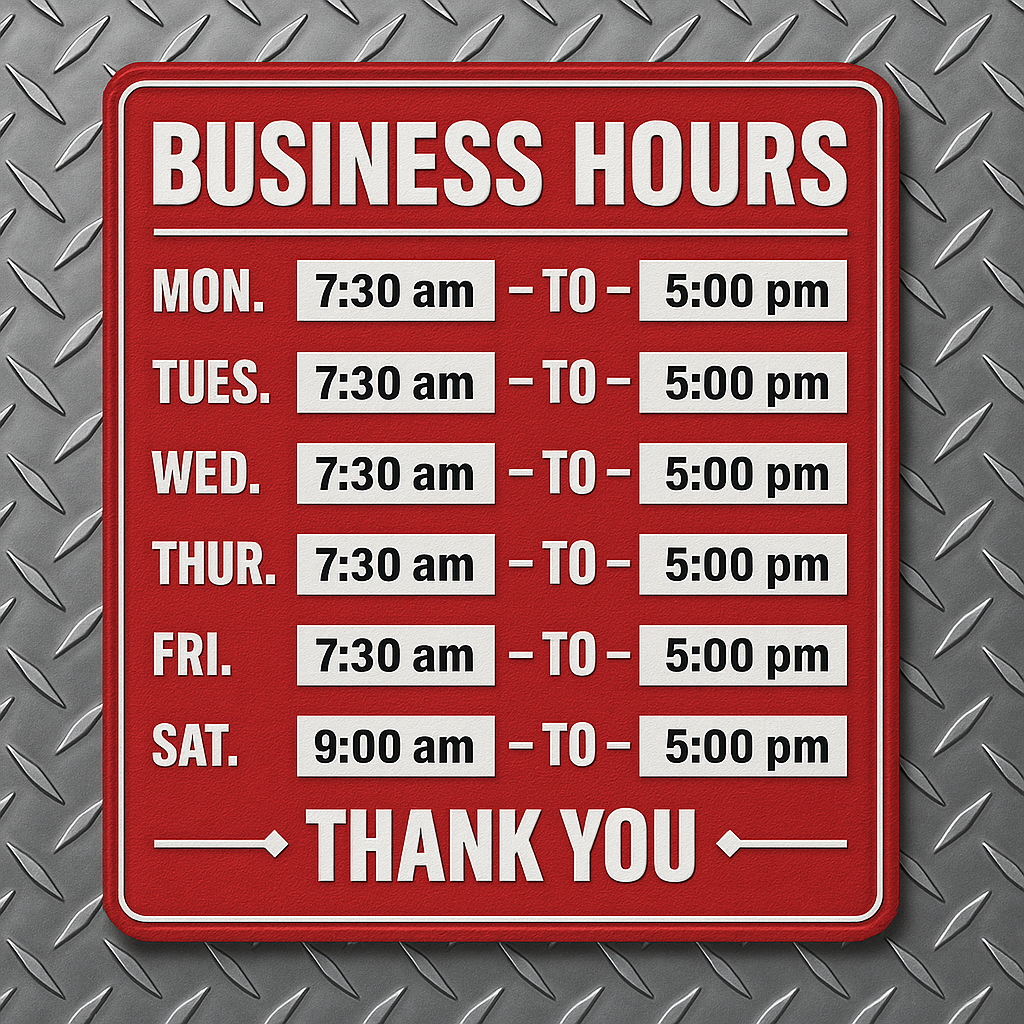 Business hours On-Site Mobile RV Repair in Stockton, CA