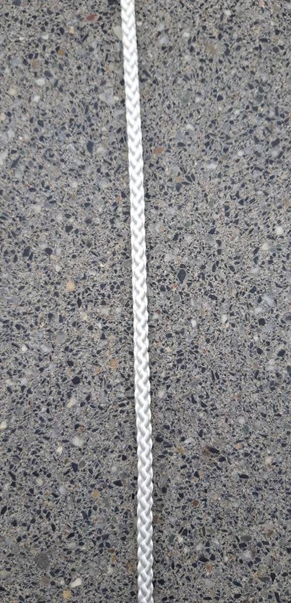 TOUW ROND GEVLOCHTEN WIT 12 MM / 200 m