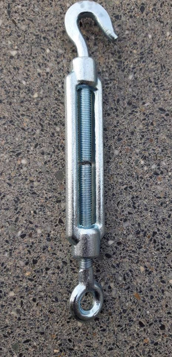 SPANSCHROEF VERZINKT HAAK+OOG MET OPEN HUIS