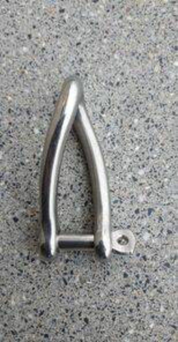 SLUITING RVS D GEDRAAID 10MM MET BORGBOUT