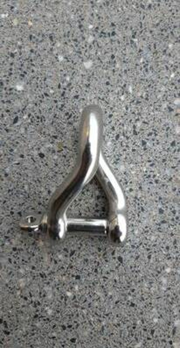 SLUITING RVS D GEDRAAID 12 MM